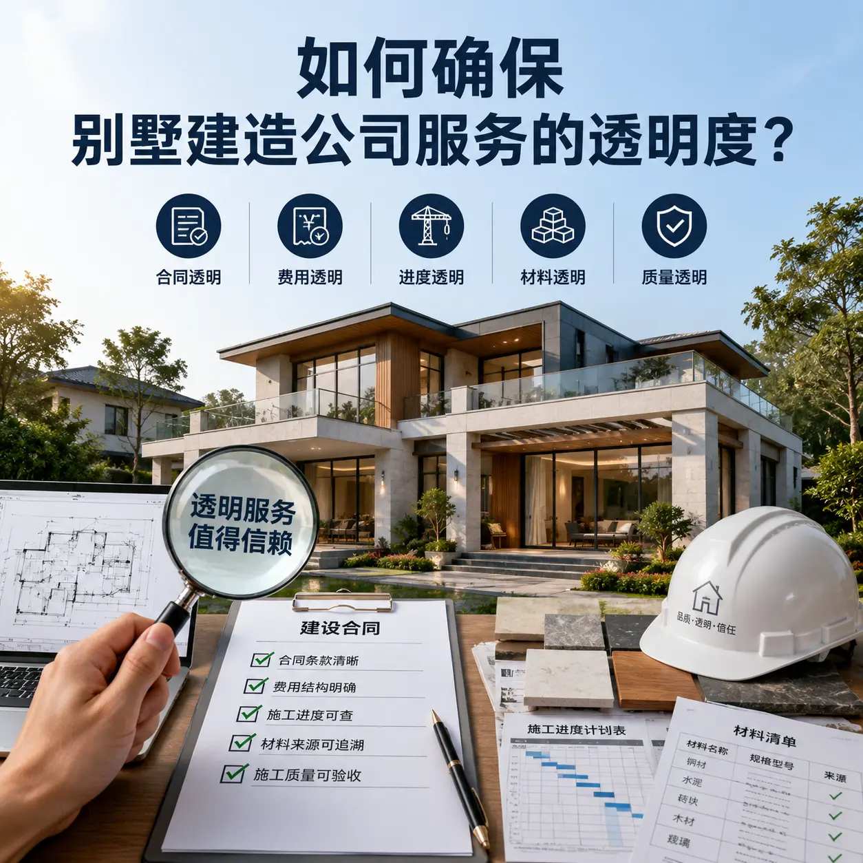 在 龙里 如何确保别墅建造公司服务的透明度？
