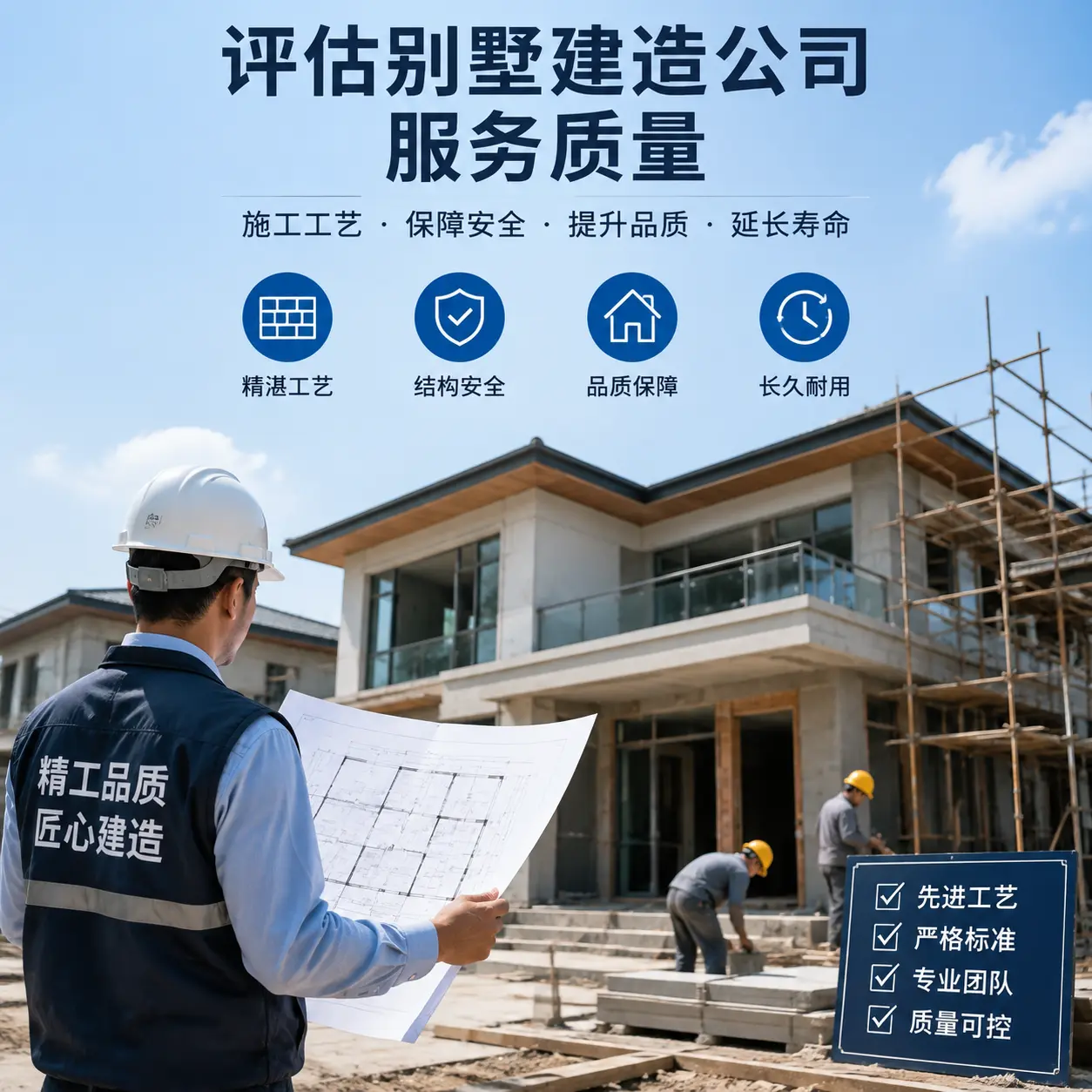 如何评估 龙里 别墅建造公司的服务质量？