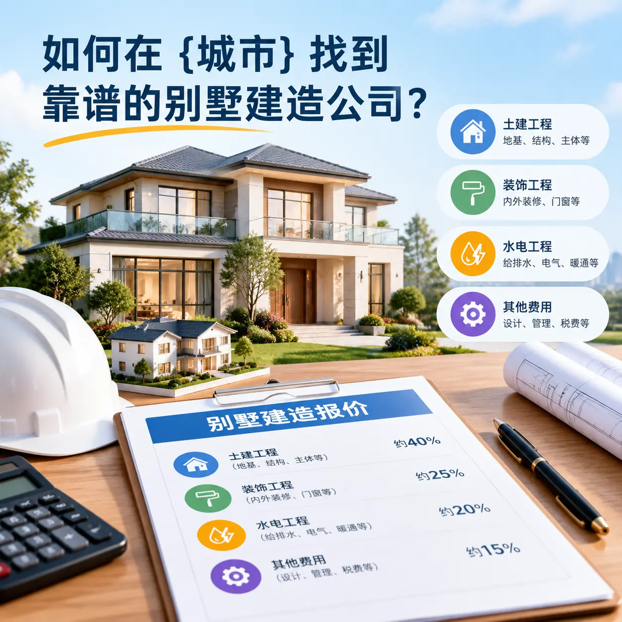 如何在 龙里 找到靠谱的别墅建造公司？