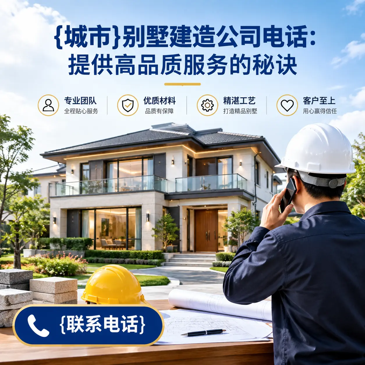 龙里别墅建造公司电话:提供高品质服务的秘诀