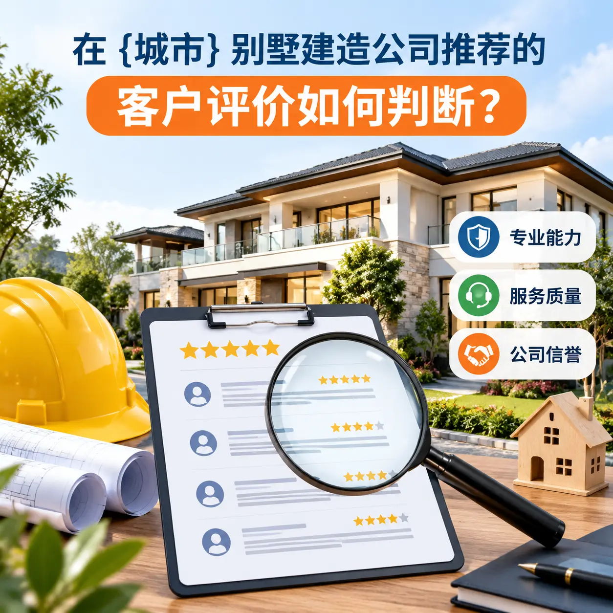 在 龙里 别墅建造公司推荐的客户评价如何判断?