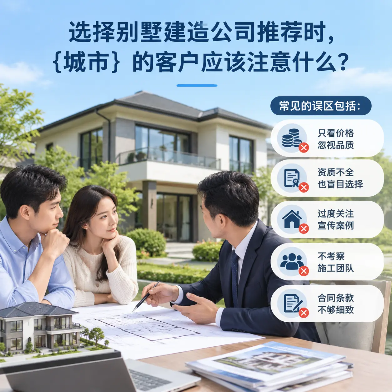 选择别墅建造公司推荐时,龙里 的客户应该注意什么?