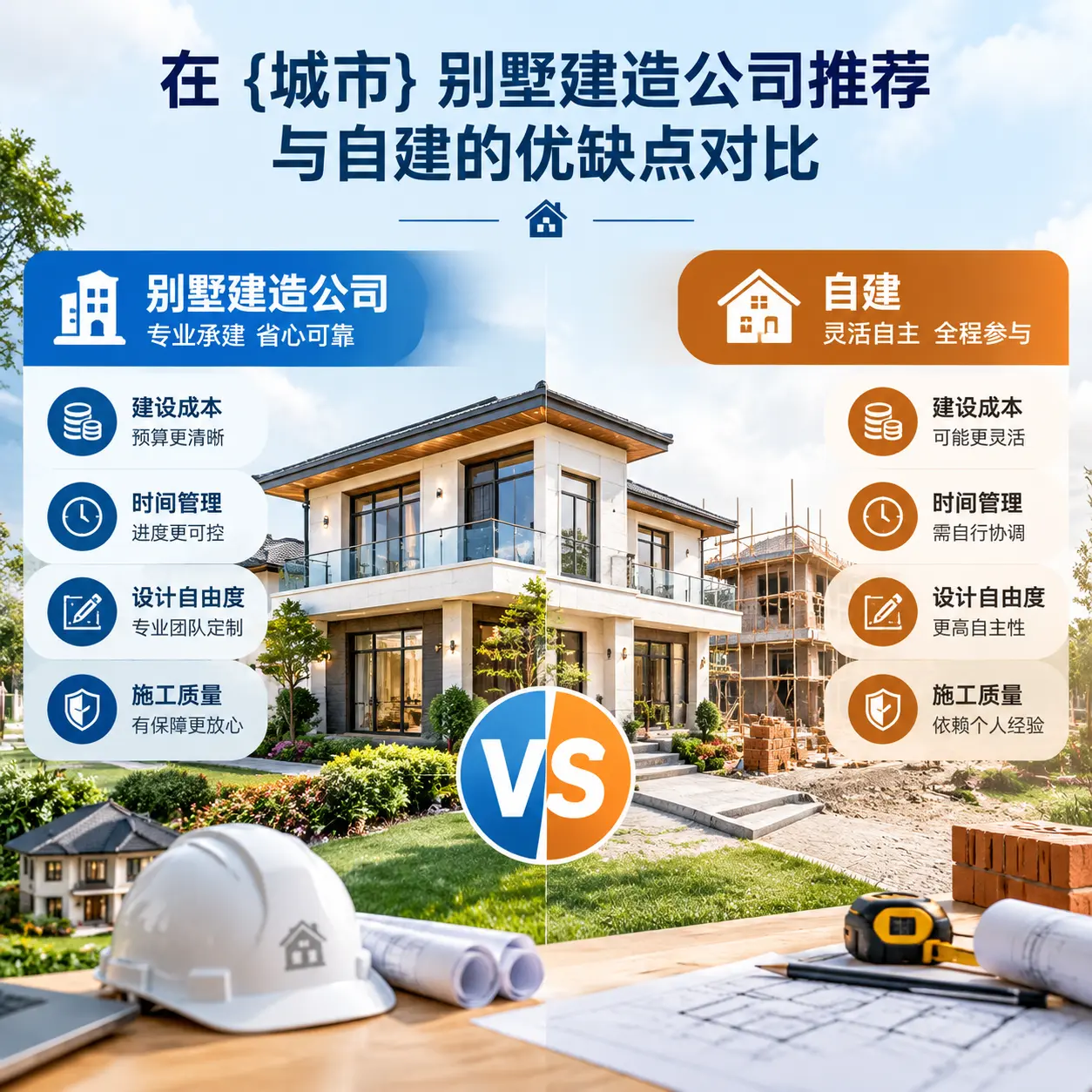 在 龙里 别墅建造公司推荐与自建的优缺点对比